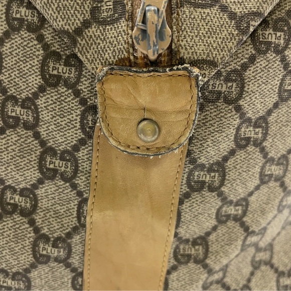 Authentic Gucci PLUS Large Tote Bag PVC Sherry Line GUCCI PLUS GUC - Picture 11 of 16